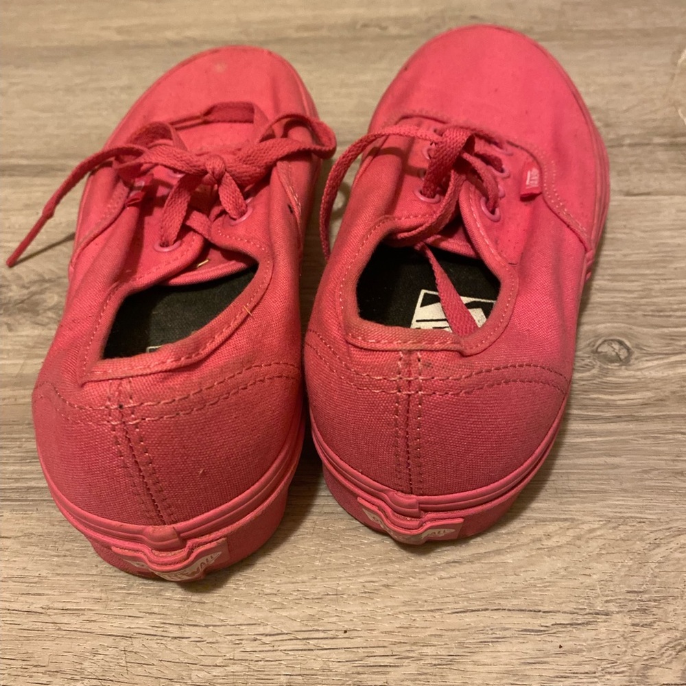 Solid pink vans